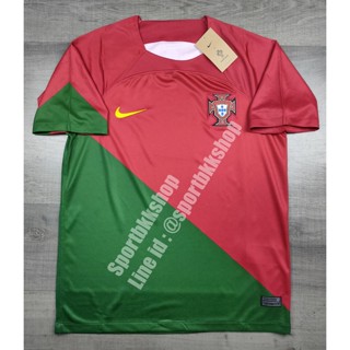 เสื้อฟุตบอล ทีมชาติ Portugal Home โปรตุเกส เหย้า ชุดฟุตบอลโลก ปี 2022