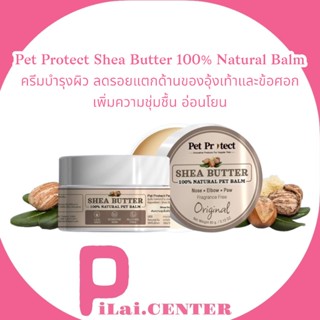 Pet Protect 60g. Shea Butter 100% Natural Balm ครีมบำรุงผิว ลดรอยแตกด้านของอุ้งเท้าและข้อศอก เพิ่มความชุ่มชื้น อ่อนโยน