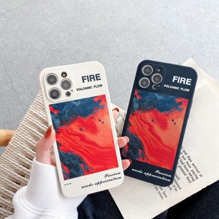 FIRE Video Tape Label เคสไอโฟน 14 13 12 11 pro max iPhone 7 8 Plus 8พลัส case Se 2020 เคส X Xr Xs Max White Black cover