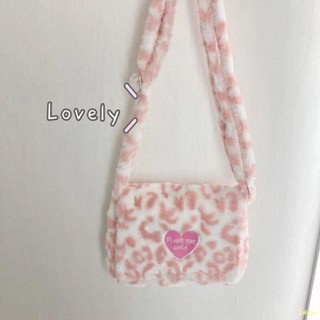 พร้อมส่ง✨Super multi-color! Part of the spot! cute and sexy leopard-print one-shoulder messenger underarm bag . กระเป๋าส