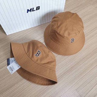 พร้อมส่ง MLB rookie bucket hat หมวกปีกสีน้ำตาล logo B