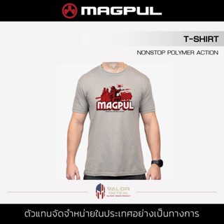 Magpul - Nonstop Polymer Action Cotton T-Shirt [Silver] เสื้อยืด คอกลม ลายแอคชั่น เสื้อยืดผ้าคอตตอน 100% ใส่สบาย