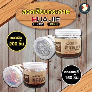 *ซื้อ300.-ลด45 โค้ดCE588DTH* ที่เสียบกระดาษ คลิปหนีบ คลิปหนีบกระดาษ ลวดสีเสียบกระดาษ คลิปหนีบเอกสาร 2 แบบ เงิน/คละ 28mm