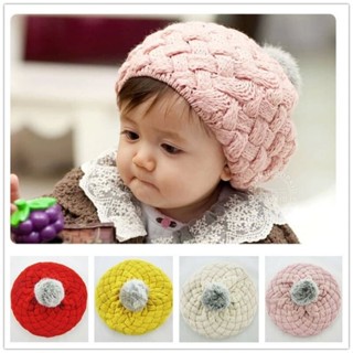 สินค้าพร้อมส่ง หมวกเบเรต์ เด็ก หมวกเด็กเล็ก Girls Autumn Berets Hats