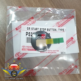 สติกเกอร์โลโก้สัญลักษณ์ GR Raize-Agya-Fortuner-Yaris-Avanza ของแท้ สําหรับติดปุ่มสตาร์ทเครื่องยนต์