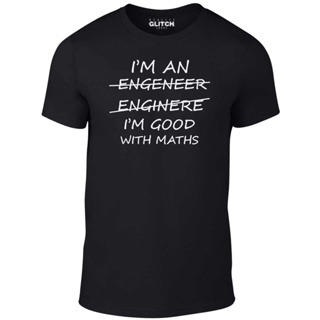 [COD]เสื้อยืด พิมพ์ลาย Im An Engineer Good At Maths สไตล์คลาสสิก สําหรับผู้ชาย IMddai96MJapoi14