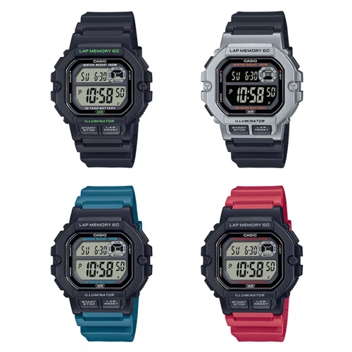 CASIO นาฬิกาข้อมือผู้ชาย สายเรซิ่น รุ่น WS-1400,WS-1400H,WS-1400H-1A,WS-1400H-1B,WS-1400H-3A,WS-1400