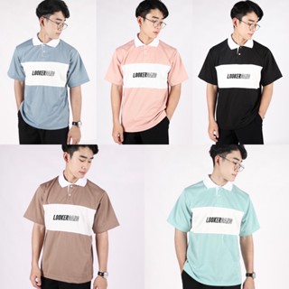 9%Clothing-เสื้อโปโลตัดต่อแขนสั้น(Looker100%)