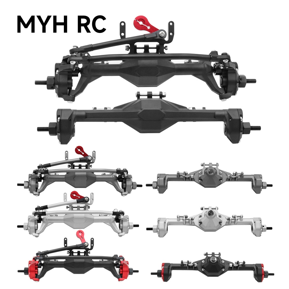 Myhrc เพลาอลูมิเนียม CNC สําหรับอัพเกรดรถไต่หินบังคับ 1/10 Axial SCX10 II 90046 RGT 86100