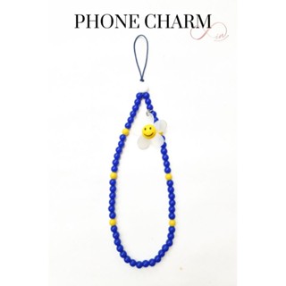 Phone Charm สายคล้องมือถือ รุ่น Smiley Blossom งาน Handmade น่ารักๆพร้อมส่งจากไทย