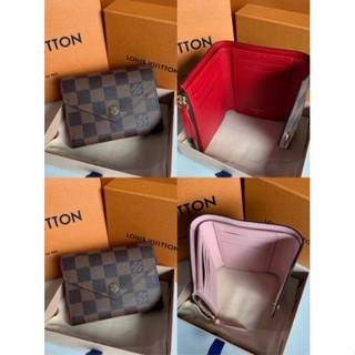 👜กระเป๋าสตางค์สามพับ New LV Victorine wallet Microchip 🌈