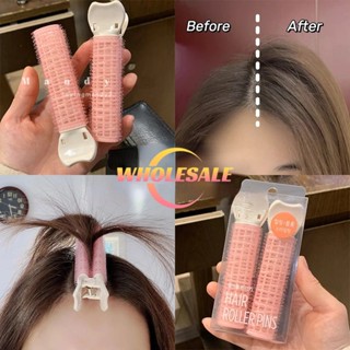 [ขายส่ง] โรลม้วนผมหน้าม้า พลาสติก มีกาวในตัว เครื่องมือจัดแต่งทรงผมความงาม สําหรับเด็กผู้หญิง