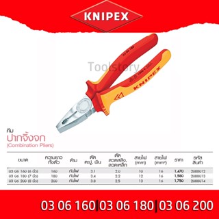 KNIPEX คีมปากจิ้งจก Combination Pliers 6