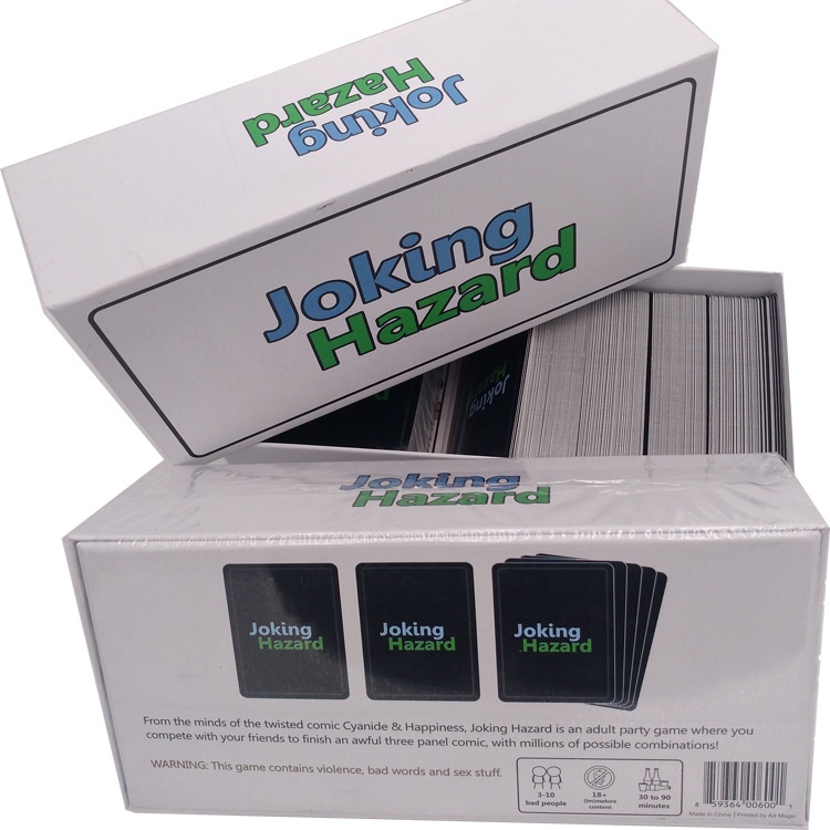 New tabletop card game Joking Hazard North America Hotselling Board