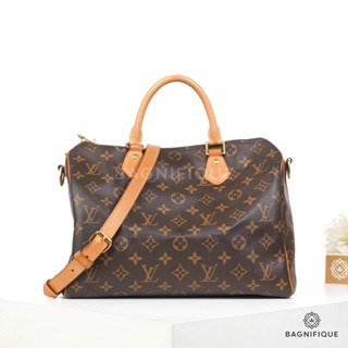 LOUIS VUITTON SPEEDY BAND 30 EBENE MONOGRAM GHW