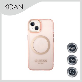 เคสมือถือ แบรนด์GUESS Colors Edition M Safe for iPhone 14/ 14 Plus/ 14 Pro/ 14 Pro Max - Pink