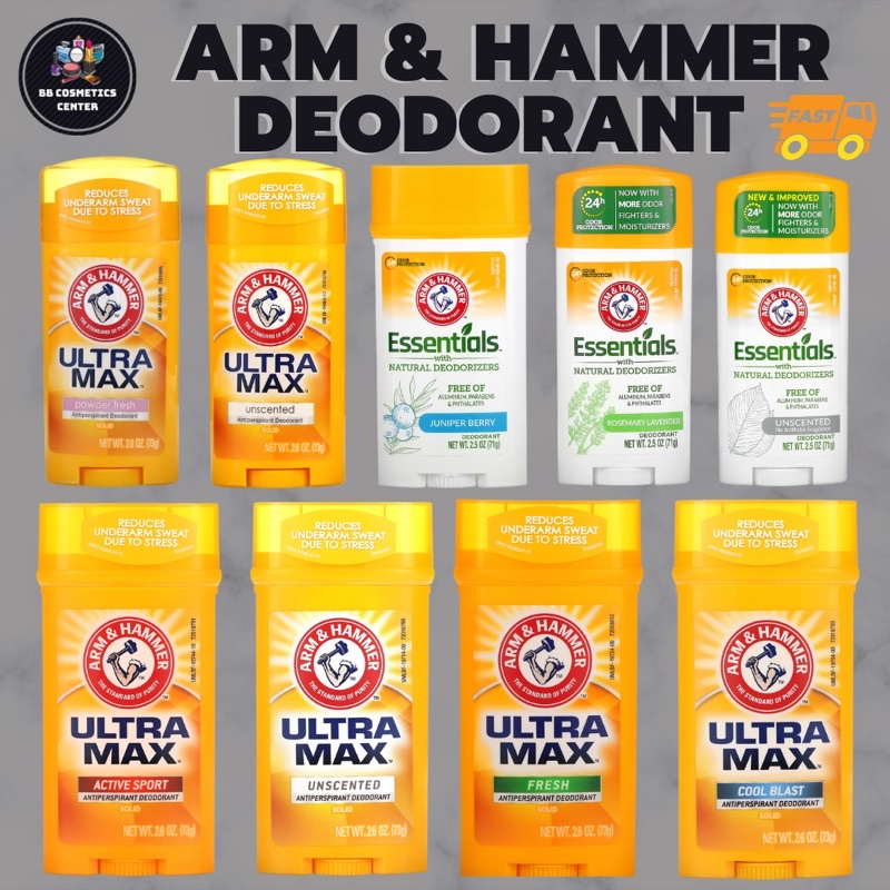 พร้อมส่ง แท้ 100% โฉมใหม่ Arm & Hammer Deodorants ดีโอสติ๊กระงับกลิ่นกาย โรลออนระงับกลิ่นกายแบบสติ๊ก