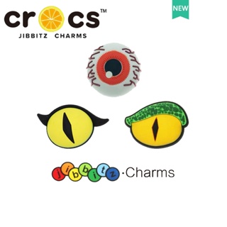 Crocs jibbitz charms หัวเข็มขัด รูปตาจระเข้ สําหรับตกแต่งรองเท้า DIY