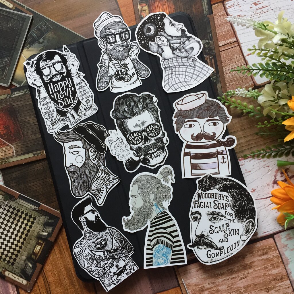 Tattoo Guy สติกเกอร์ เคลือบกันน้ำ ติดกระเป๋าเดินทาง มอเตอร์ไซด์ Laptop เคสโทรศัพท์ กระบอกน้ำ Waterproof Decal Sticker