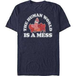 The Human World Is A Mess Little Mermaid T-Shirt เสื้อยืดสวยๆ เสื้อแฟชั่นผญ เสื้อยีด