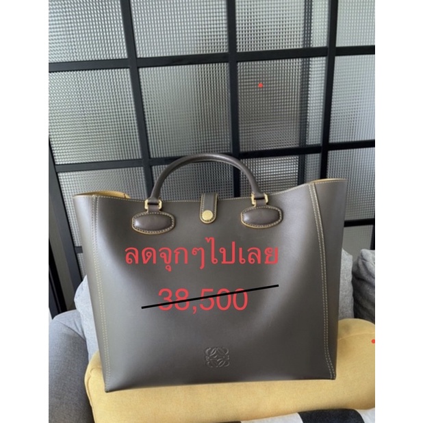 Loewe แท้ กระเป๋า Tote หนัง calf skin  2 tone limited edition