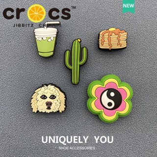 Crocs jibbitz charms จี้ลายการ์ตูนดอกไม้ DIY อุปกรณ์เสริม สําหรับตกแต่งรองเท้า crocs