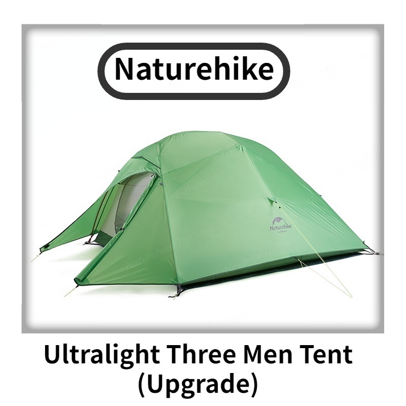 Naturehike เต็นท์สนาม เต็นท์เดินป่า เต็นท์นอน เต็นท์พับได้ Ultralight 3 person Tent (Upgrade)  Cloudup series