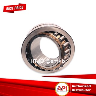 API 22220 ตลับลูกปืนเม็ดหมอนแบบโค้ง เพลาตรง (SPHERICAL ROLLER BEARING) เพลา 100 มิล (1 ตลับ) 22220 MBW33C3 รางทองเหลือง