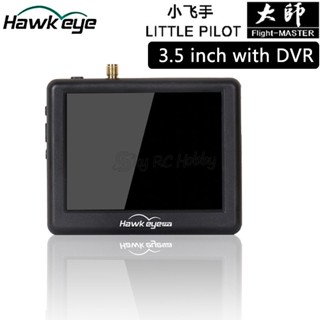 Hawkeye เสาอากาศรับสัญญาณ 3.5 นิ้ว พร้อมจอมอนิเตอร์ DVR Little Pilot FPV 5.8G 960*240 สําหรับ DJI Googles