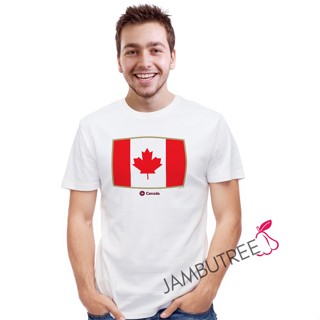 Jambutree 2022 FIFA World Cup Logo Qatar Canada Football Team Supporter T-Shirt Streetwear Tee Bola Sepak Tshirt Baju