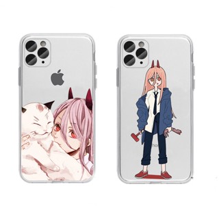 Chainsaw Man Pavamacchima เคสไอโฟน 11 12 13 pro max 14 plus iPhone 7 8 Plus 8พลัส case Se 2020 เคส X Xr XsMax cover