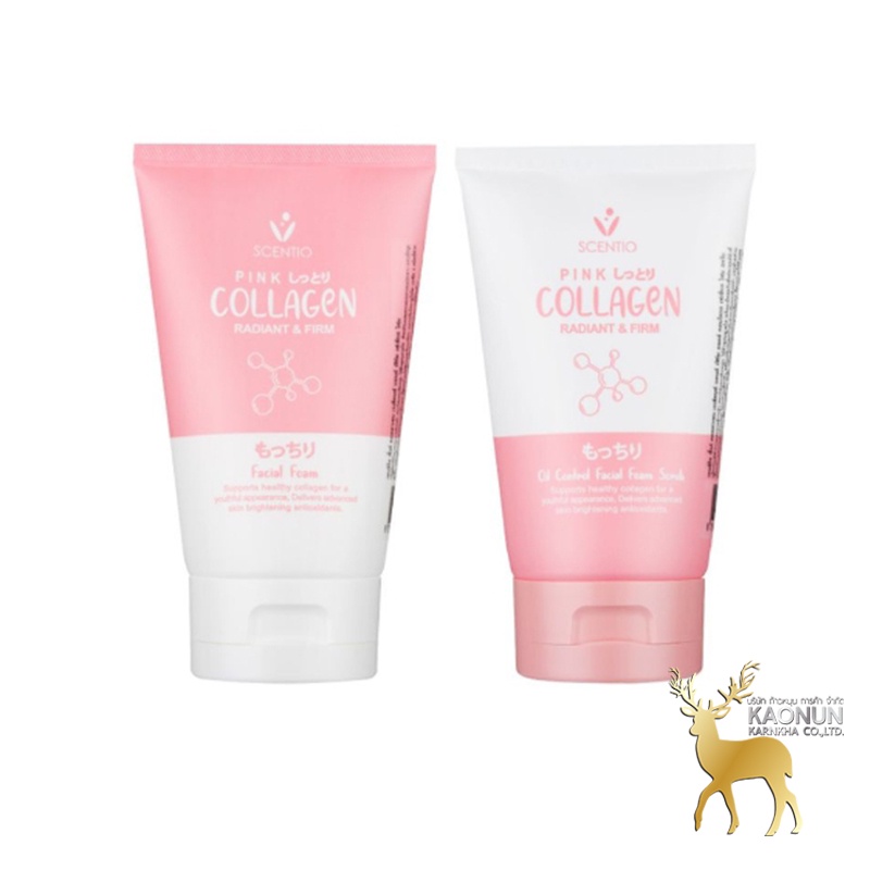 เซนทิโอ พิงค์ คอลลาเจน เรเดียนท์ แอนด์ เฟิร์ม เฟเชียล โฟม BEAUTY BUFFET SCENTIO PINK COLLAGEN RADIAN