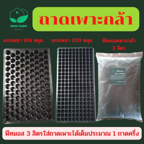 ถาดเพาะกล้า ถาดหลุม 104 หลุม 200 หลุม
