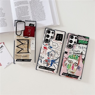 CASETIFY เคสโทรศัพท์มือถือแบบนิ่ม TPU ใส กันกระแทก ลายกราฟฟิตี้ มงกุฎ ศิลปะ สร้างสรรค์ สําหรับ Samsung Galaxy S23 Ultra Plus S22 Ultra S20 S21 Ultra Plus S20+