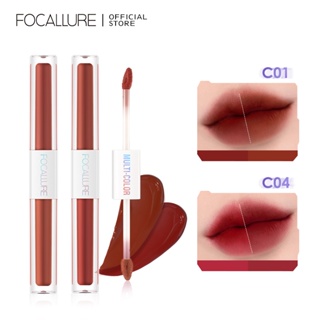 Focallure ลิปสติก เนื้อลิขวิด เบาพิเศษ ทนรอยแตก 2 In 1