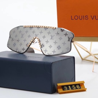 LV ขายดี แว่นตากันแดดแฟชั่น กรอบโลหะ ทรงสี่เหลี่ยมผืนผ้า ไร้ขอบ หรูหรา สําหรับสตรี 2023