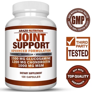 Glucosamine Chondroitin ขมิ้น Msm Boswellia - Joint Relief Support อาหารเสริม 60/120 แคปซูล