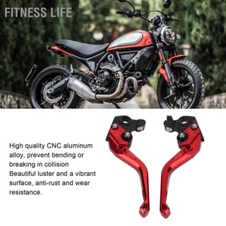 BFitness Life ก้านเบรกคลัทช์สั้น ปรับได้ แบบเปลี่ยน สําหรับรถจักรยานยนต์ Ducati Scrambler 400 800 1100 Sport Special