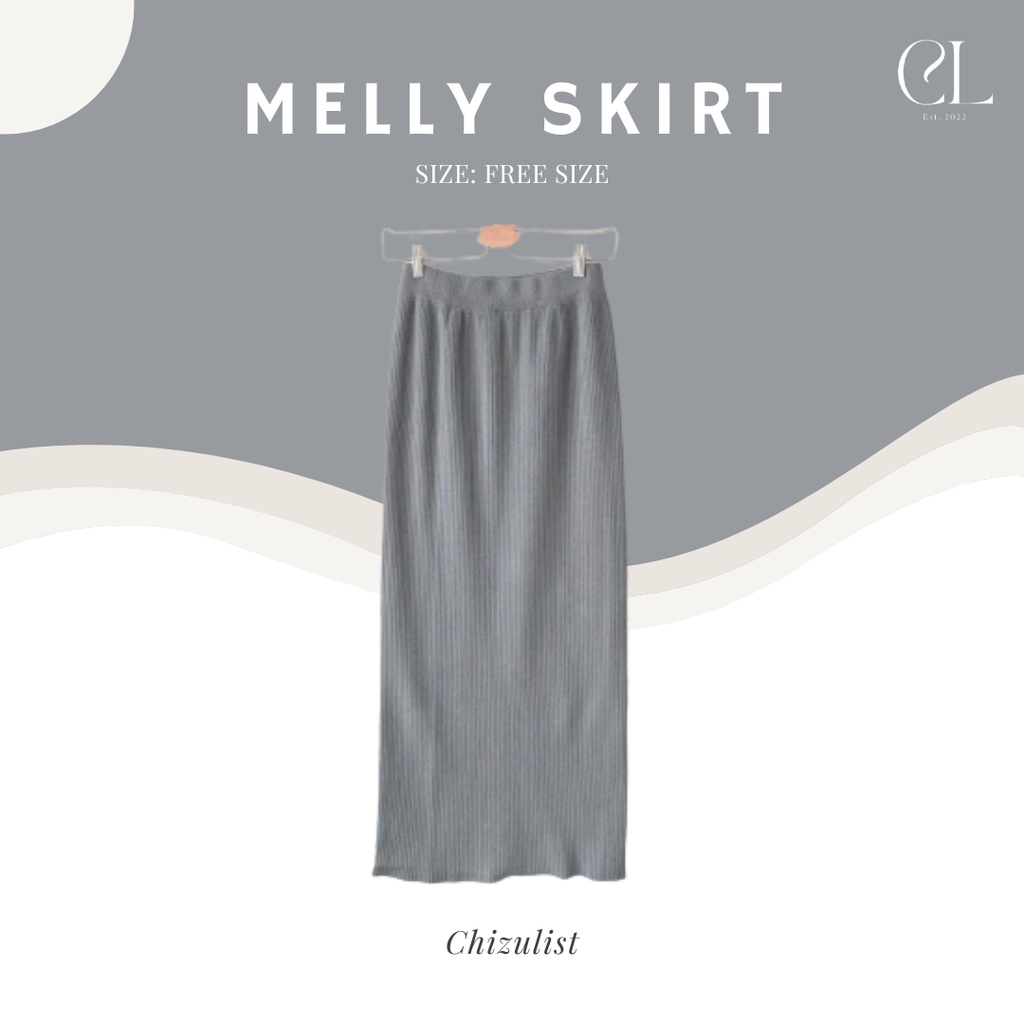 [FB] Melly Skirt Pencil Casual Minimal Style