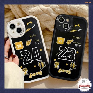 เคสโทรศัพท์มือถือ ลาย NBA Kobe แฟชั่น สําหรับ OPPO A57 2022 A77S A15 A16 A12 A55 A54 A96 A16K A5s A74 A76 A7 A16E A3S A1K A94 A95 A53 A92 A9 A5 A31 A15s A36 Reno 8 7Z 5Z 7 5F 5 6 4 4F เคสตัวเลข James Ball