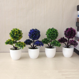 【AG】Artificial Bonsai Simulated Desk Decor Plastic Guest-Greeting Pine Potted Plant for Office