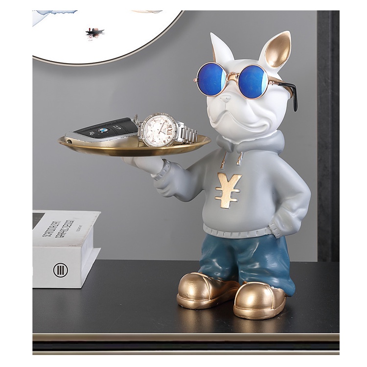 กระปุกออมสินเรซิ่น รูปหมีโหด สร้างสรรค์ เครื่องประดับ สําหรับตกแต่งบ้าน - รูปที่ 6