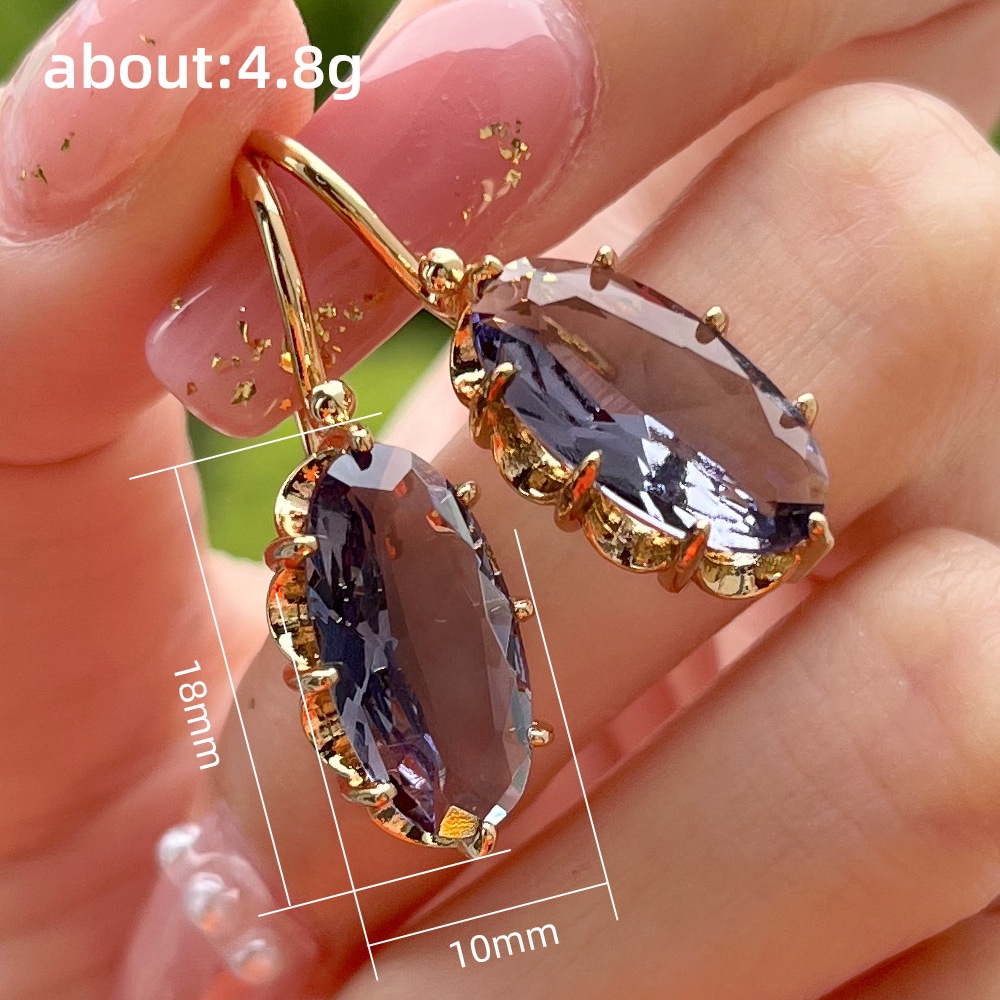 ต่างหูตะขอ จี้รูปปลาหมึก ประดับเพทาย สีสันสดใส เข้ากับทุกการแต่งกาย แฟชั่นเรโทร สไตล์วัง