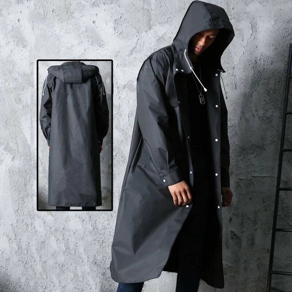 เสื้อกันฝน Trench Coat กันน้ำ สำหรับผู้ชายและผู้หญิง thumbnail 7