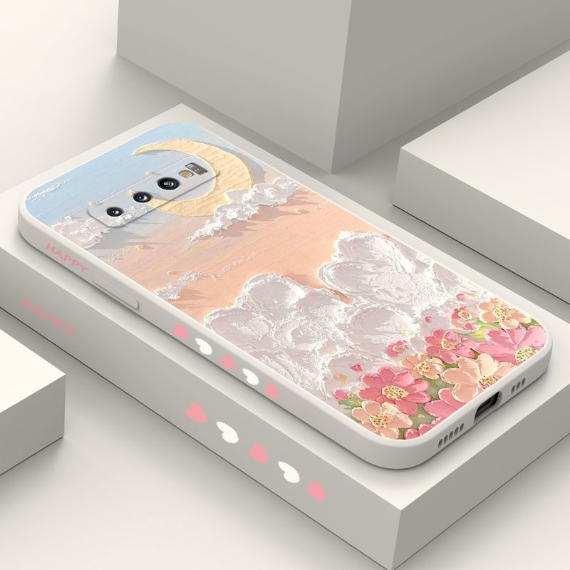 เคสโทรศัพท์มือถือ แบบนิ่ม ลายดอกไม้ สําหรับ Samsung Galaxy S10 S10E Plus S9 Plus
