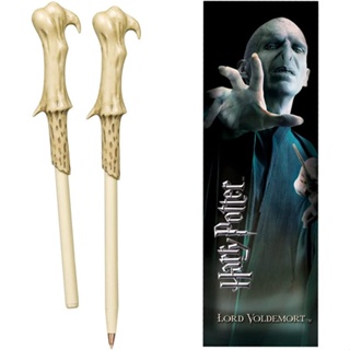 Harry Potter Voldemort Wand Pen Bookmark Noble Collection ปากกาไม้กายสิทธิ์โวลเดอมอร์และที่คั่นหนังสือ