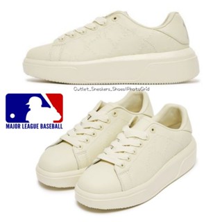 รองเท้า Mlb Chunky Classic Mono Embo New York Yankees Cream Unisex ส่งฟรี