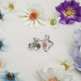 เครื่องประดับ Rock Me Jewelry รุ่น Double Poppy Ring แหวน ทองเหลือง ประดับพลอย