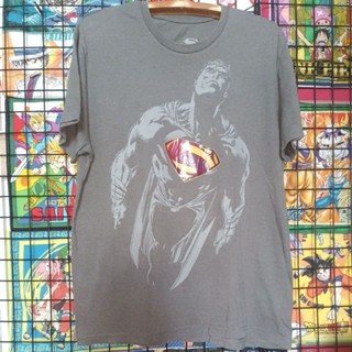 เสื้อยืดมือสอง Usa SuperMan X NTD Size L.อก22/ยาว29