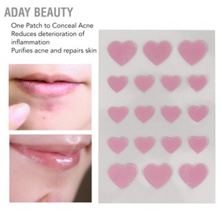 Aday Beauty แผ่นสติกเกอร์ไฮโดรคอลลอยด์ รูปหัวใจ ดูดซับสิว สําหรับปกปิดสิวบนใบหน้า